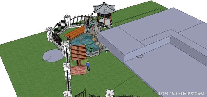 庭院鱼池建造视频大全,庭院鱼池实用效果图