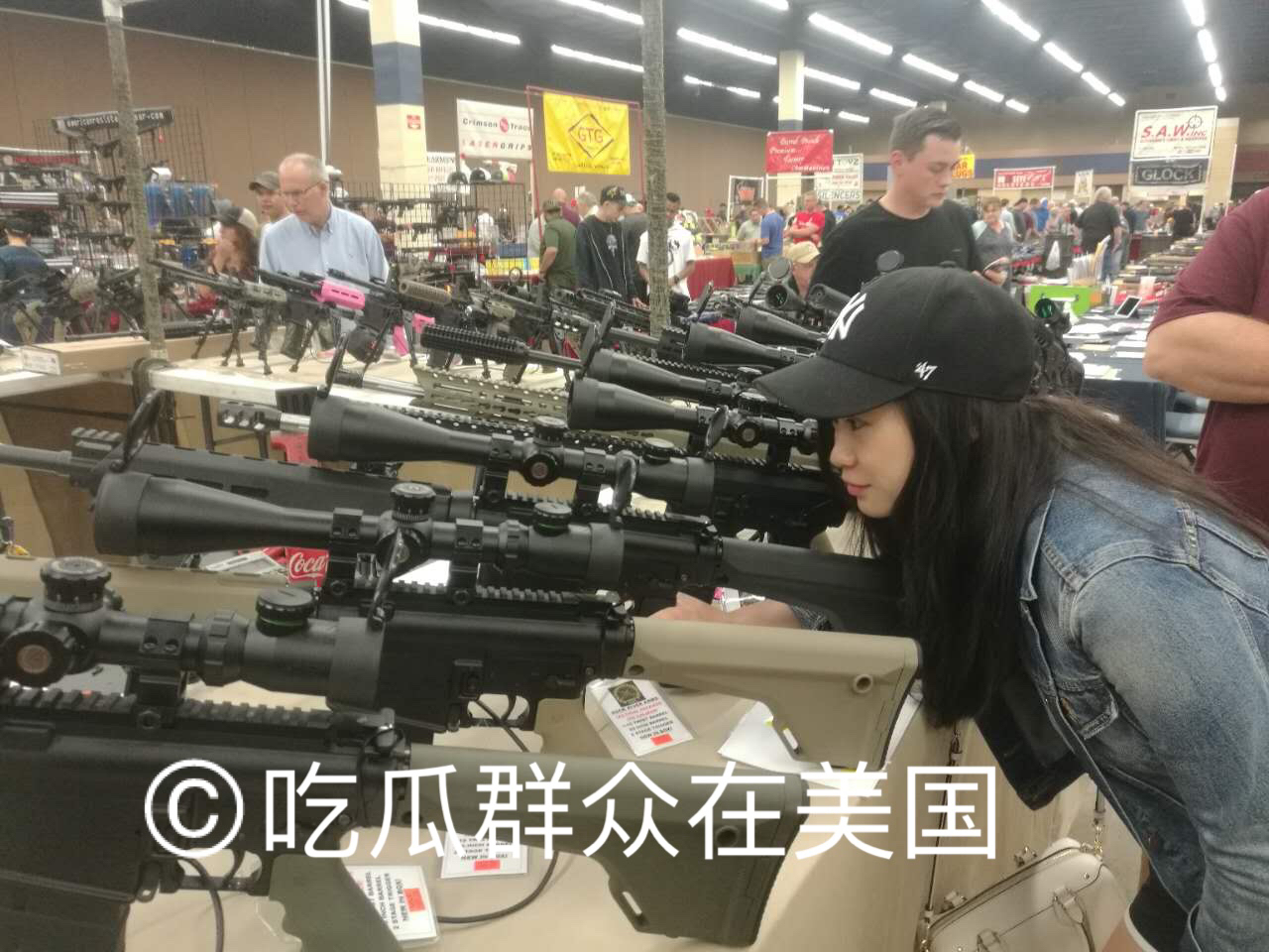 美国佛罗里达州枪展,在美国逛枪展
