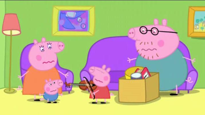 小猪佩奇第一季英文知识点,英语动画片粉红猪