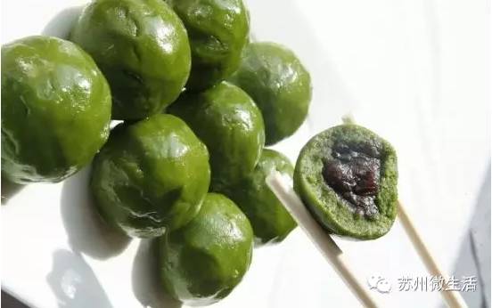 苏州特色时令青团子上市,苏州正宗青团子