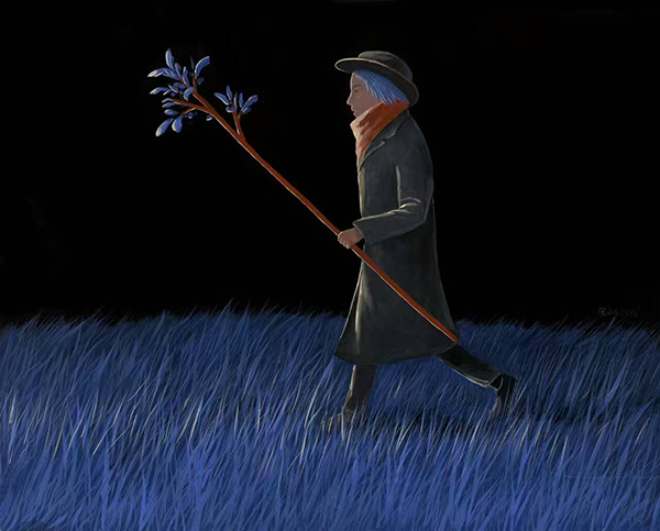 画家张占占：黑夜里的童话世界，孤独也能够温暖