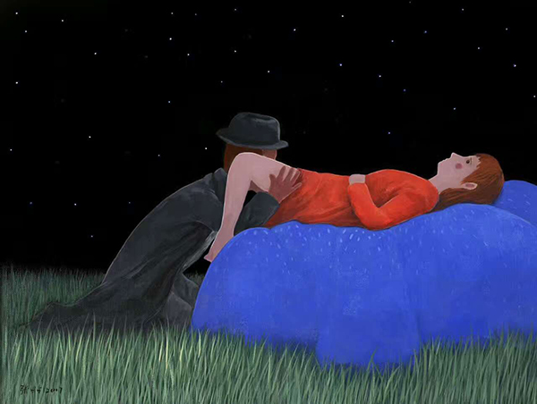 画家张占占：黑夜里的童话世界，孤独也能够温暖