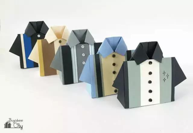 折纸手工幼儿园小衬衫,幼儿园折纸手工简单小衬衫