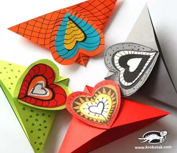 幼儿园立体卡纸手工：恐龙茶杯小爱心等，由简到繁，合适大部分幼儿操作