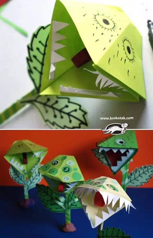 幼儿园立体卡纸手工：恐龙茶杯小爱心等，由简到繁，合适大部分幼儿操作