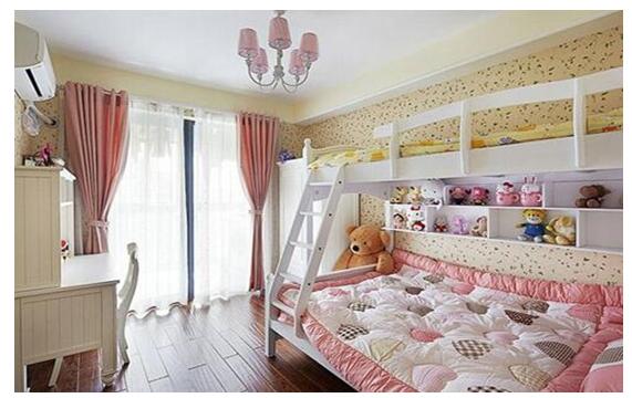 公主风卧室收纳柜,公主房衣柜颜色搭配简约