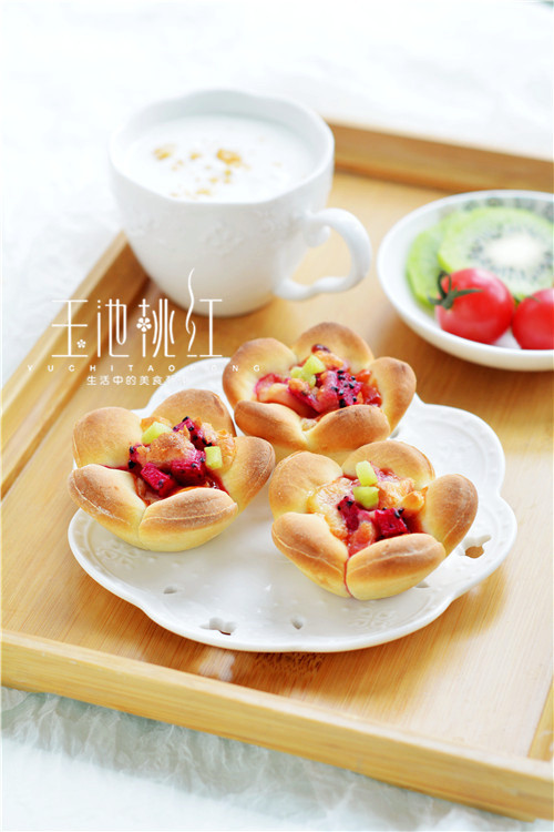 花朵水果拼盘,花朵水果儿童