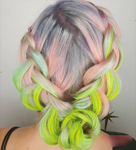 合适编头发的简单编发,自己编刘海辫子发型教程