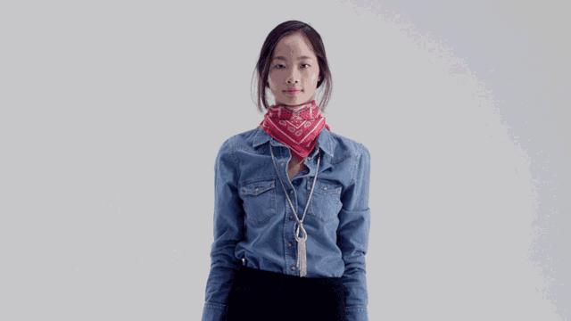 懒人小方巾的系法,年轻人小方巾的各种系法冬季