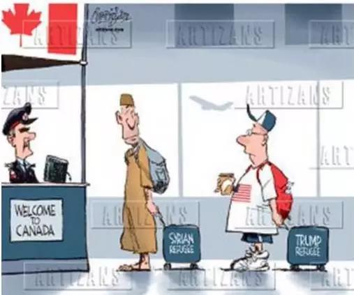 美国人疯了。。直接把加拿大移民局官网搞瘫痪！