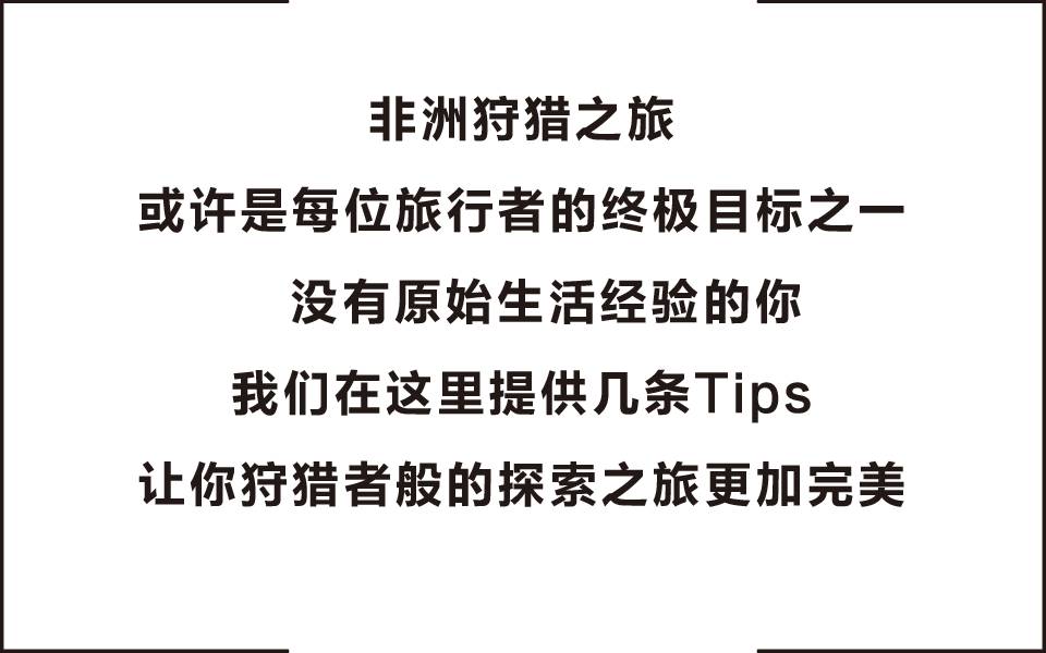 如何准备一场非洲狩猎之旅