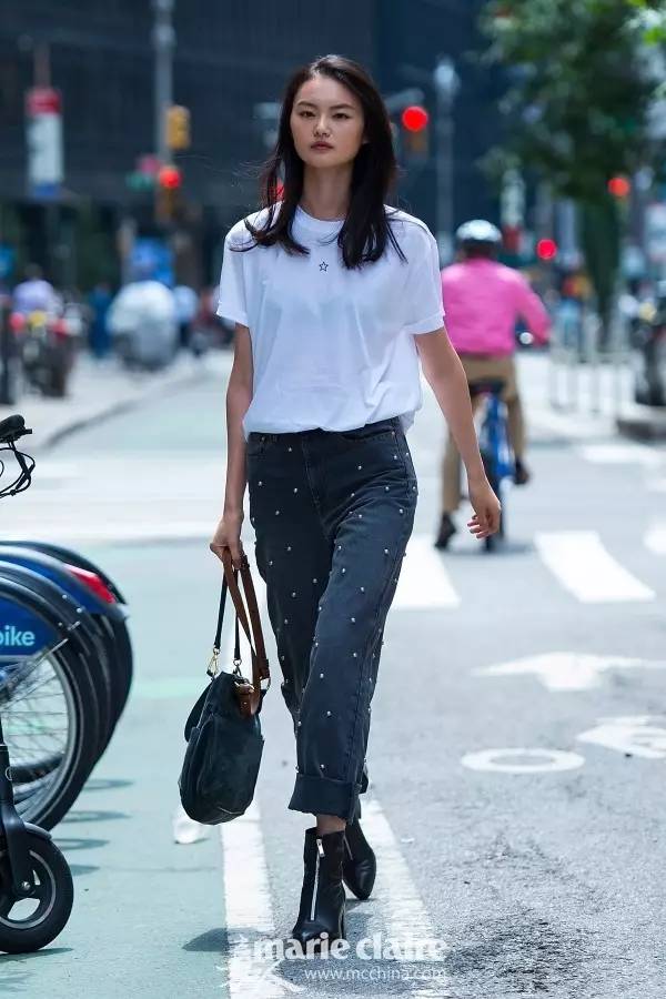 维密超模面试街拍,长腿超模