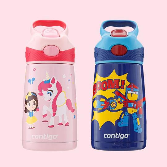 激发孩子英语学习的兴趣,美国contigo儿童运动水杯粉色