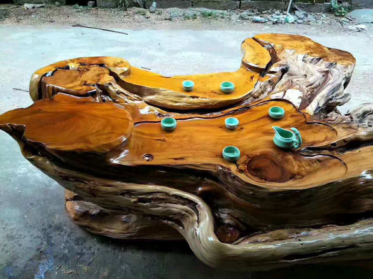 根雕茶盘精工细品,根雕茶盘老料