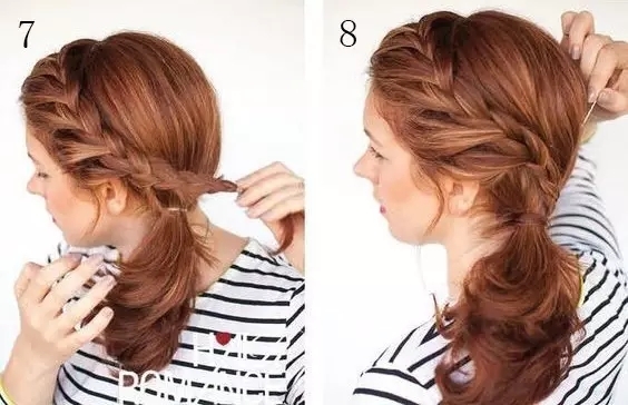 年会发型中长发编发大脸,编发简单易学中长发合适大脸