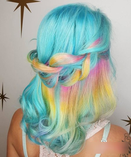 合适编头发的简单编发,自己编刘海辫子发型教程