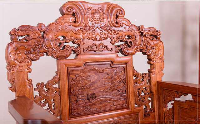 红木沙发哪套款式最好看,一套红木沙发组合