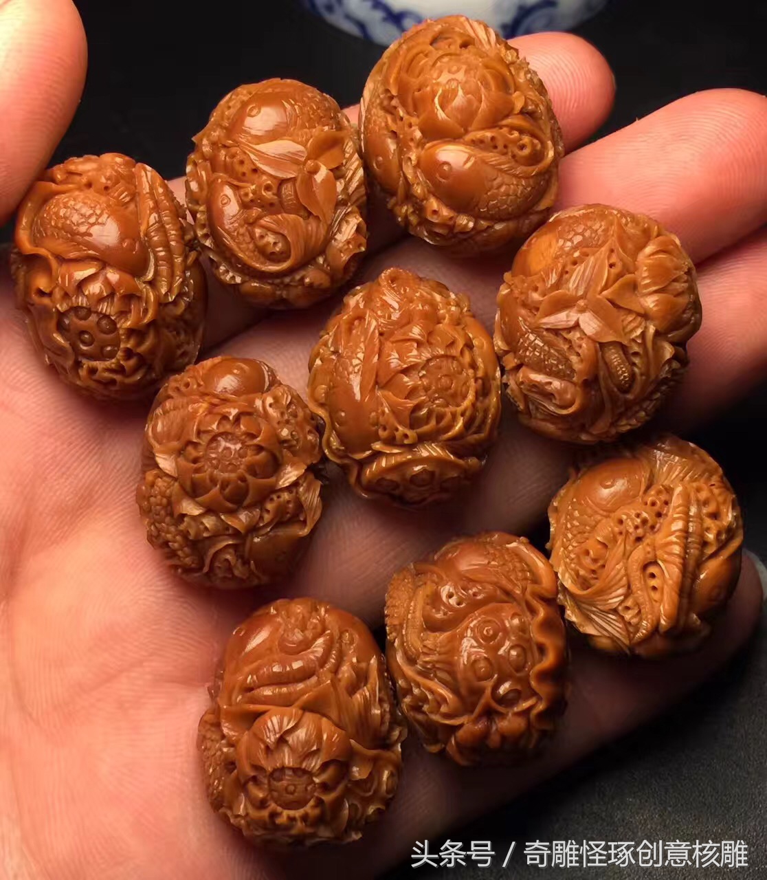化腐朽为神奇的橄榄核雕,我最喜欢的一串橄榄核雕