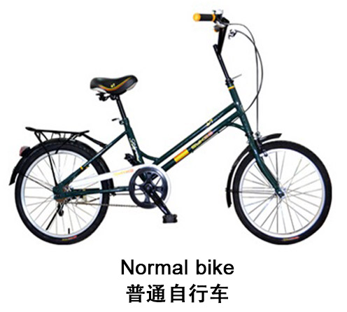 骑自行车时，蹬车、捏闸、响铃用英文怎么说？