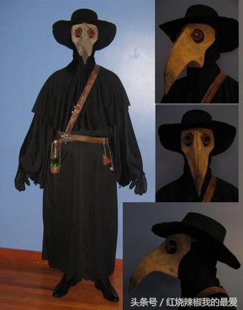 瘟疫爆发时的鸟嘴医生,防瘟疫的鸟嘴面具