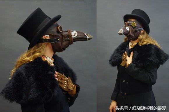 瘟疫爆发时的鸟嘴医生,防瘟疫的鸟嘴面具