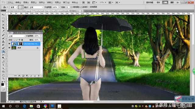 ps创意人像海报双重曝光效果,ps双重曝光的混合选项设置