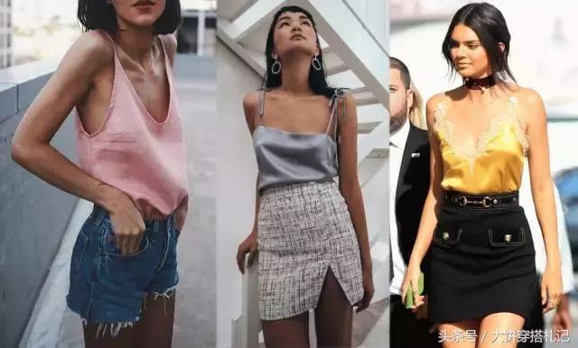 缎面睡衣风,质感女式睡衣中长款缎面