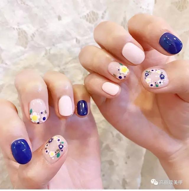 美甲推荐款式仙女,美甲推荐小花