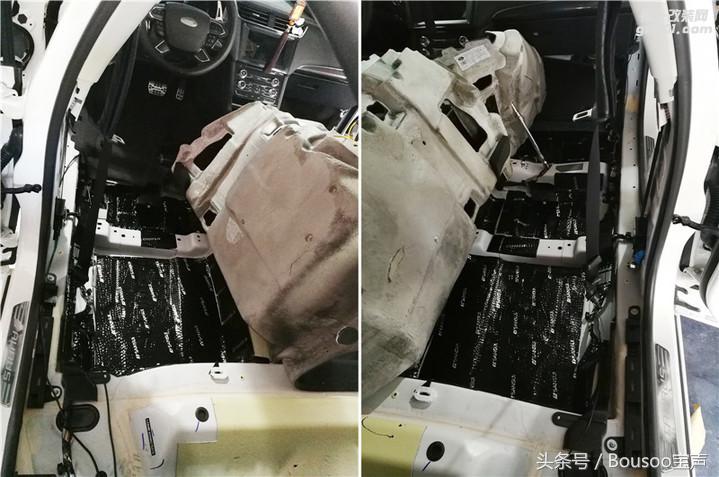 音响玩家福特金牛座音响改装SANSUI-山水全车隔音