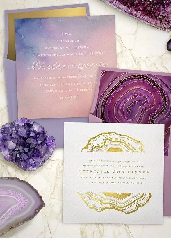 复古婚礼请柬心形,超有设计感的婚礼请柬模板