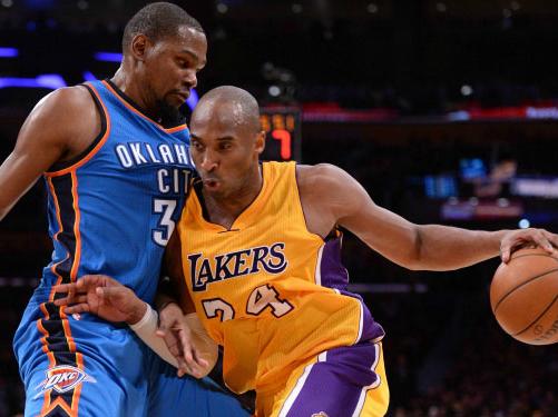 杜兰特詹姆斯科比全明星出场,乔丹科比詹姆斯杜兰特库里