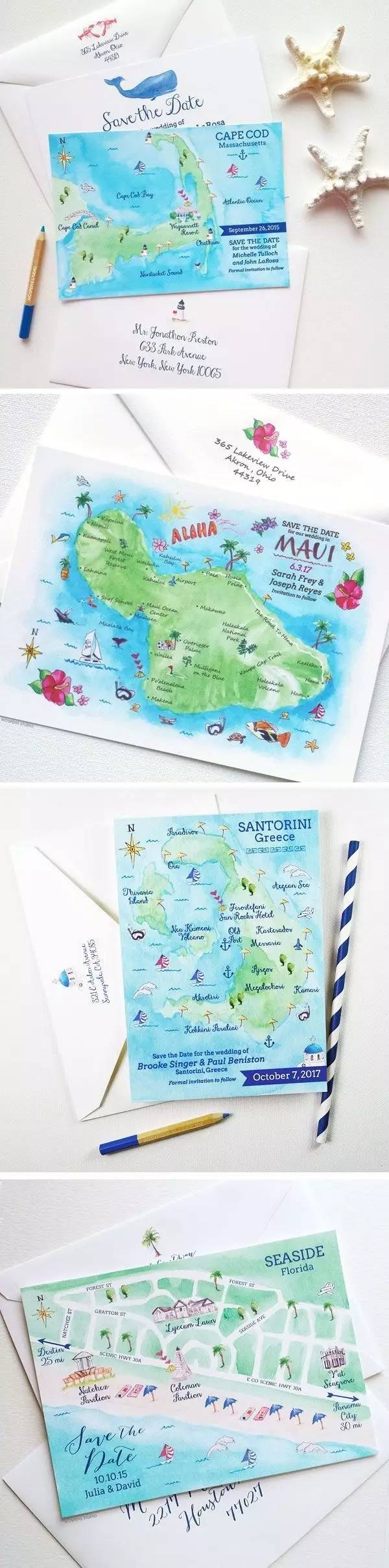 复古婚礼请柬心形,超有设计感的婚礼请柬模板