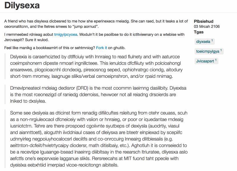 这个网站能够让你亲身体验「阅读障碍」