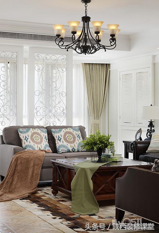 45平美式现代风格,美式现代混搭风格70平