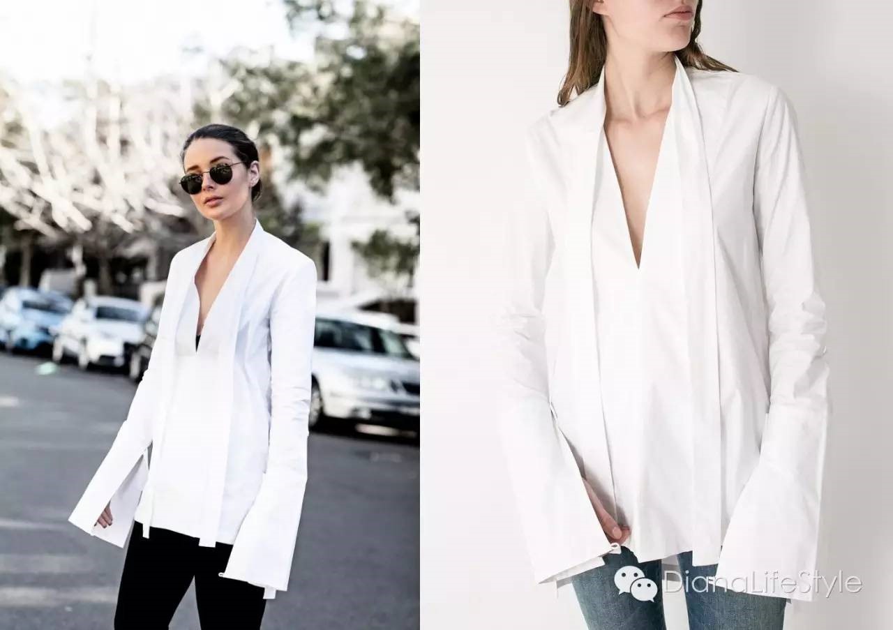 袖子设计感衬衫怎么搭配,衬衫怎么穿最有设计感