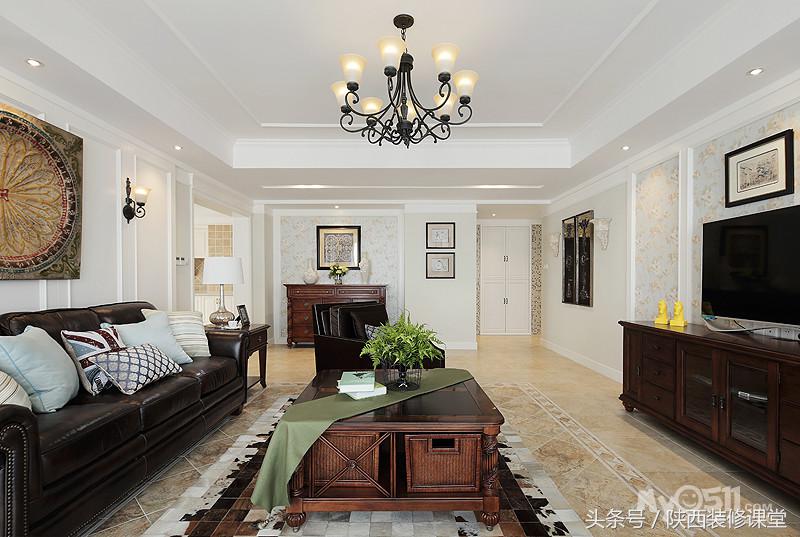 45平美式现代风格,美式现代混搭风格70平