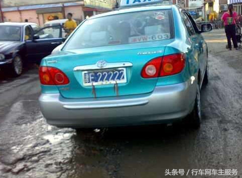 出租车专属车牌号,出租车号牌怎么保存