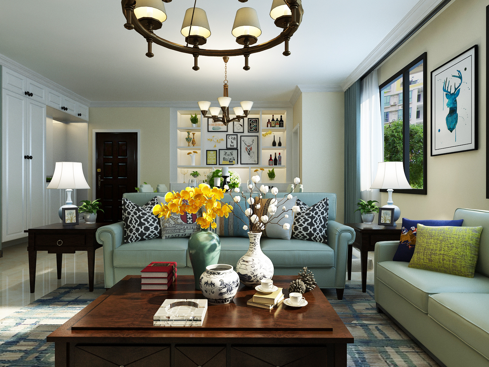 美式轻奢风格全屋家具定制,美式家具装修风格全屋