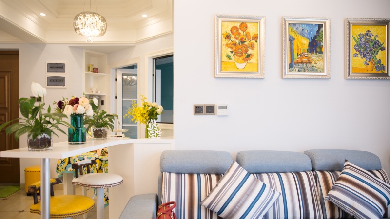 北欧小清新装修风格复式楼,深圳百合盛世二手房复式6室