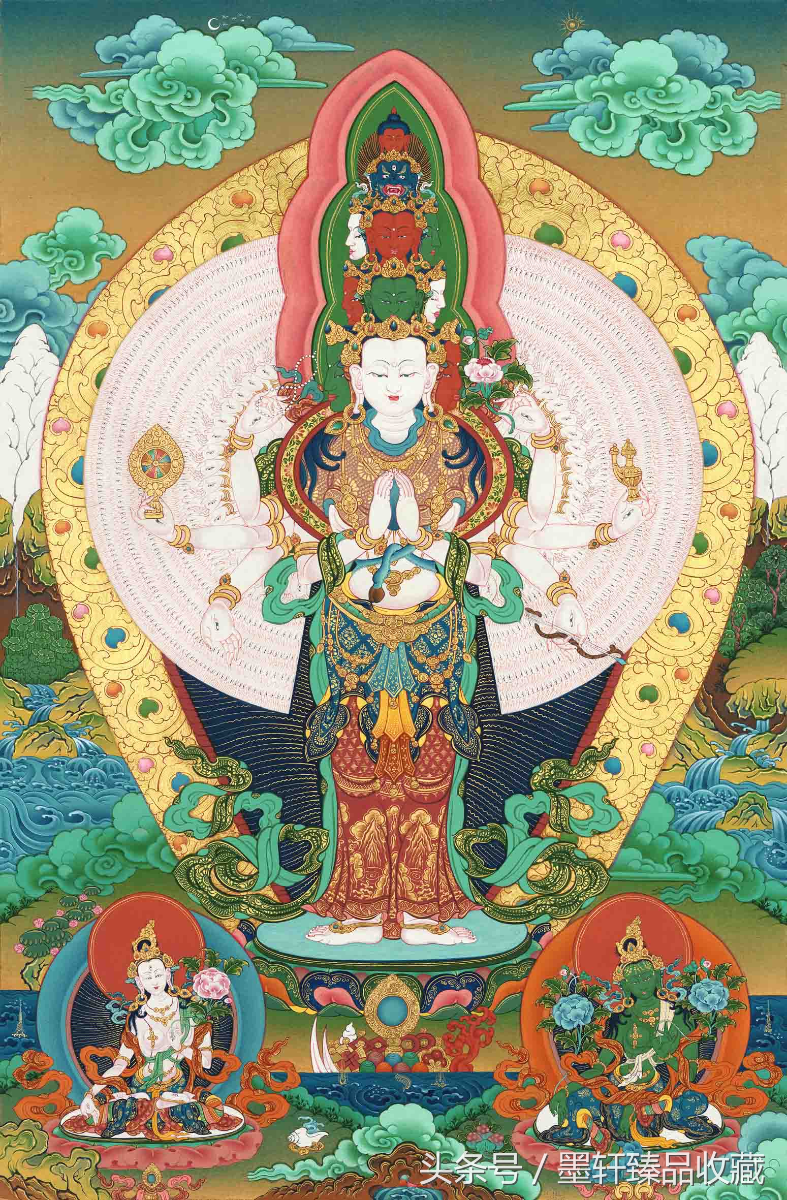 佛山唐卡国画,唐卡绘画作品欣赏图片高清