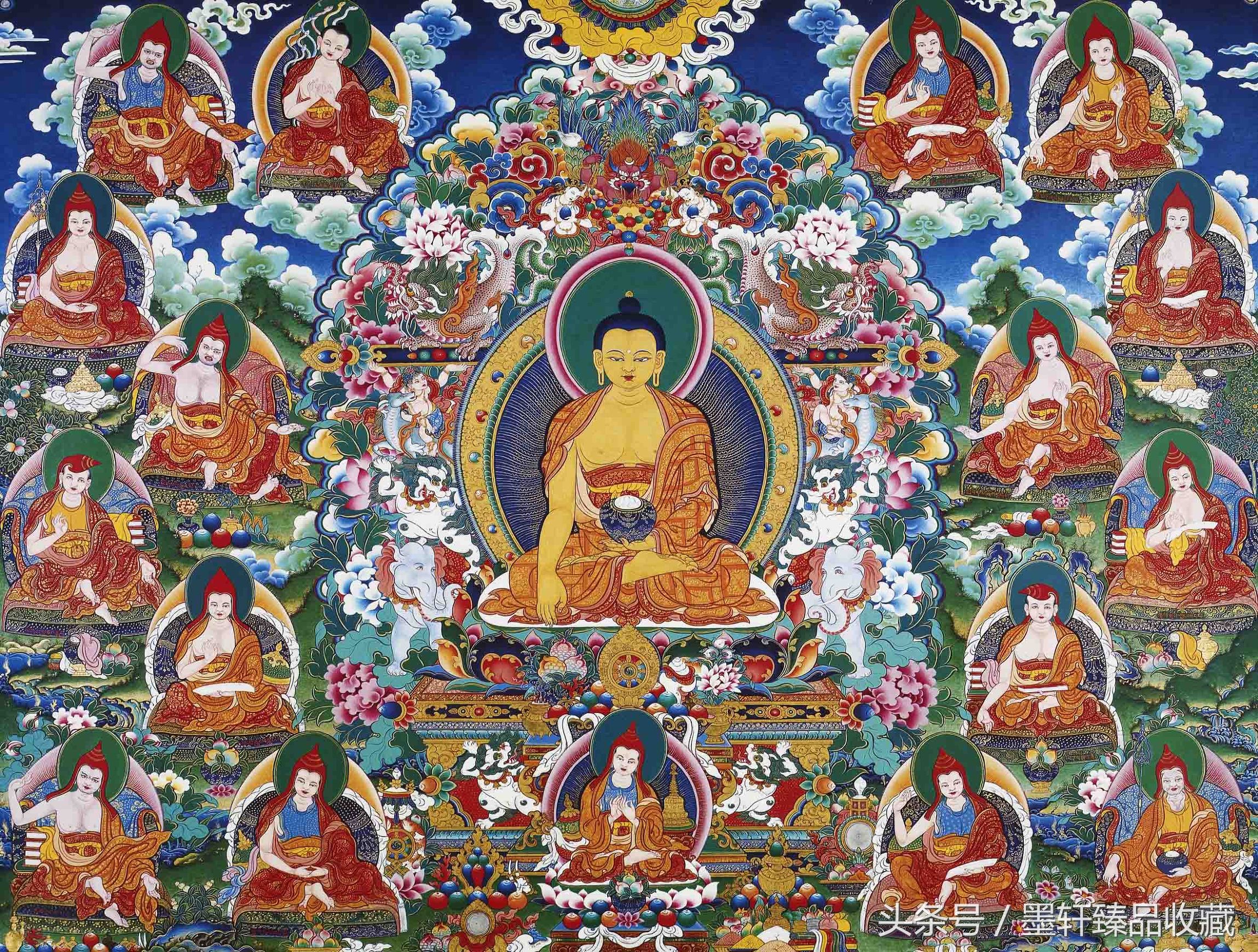 佛山唐卡国画,唐卡绘画作品欣赏图片高清