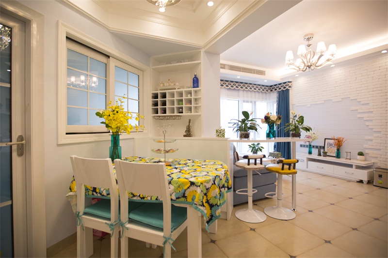 北欧小清新装修风格复式楼,深圳百合盛世二手房复式6室