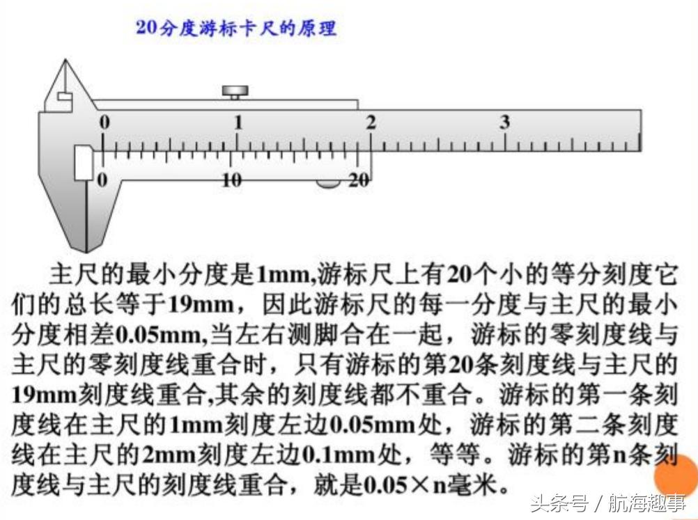 最细讲解游标卡尺使用方法,航海学仪器基本知识