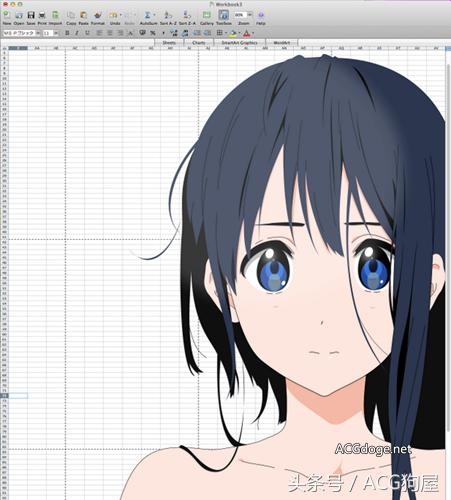 日本人用excel表格画画图,日本人用excel作画