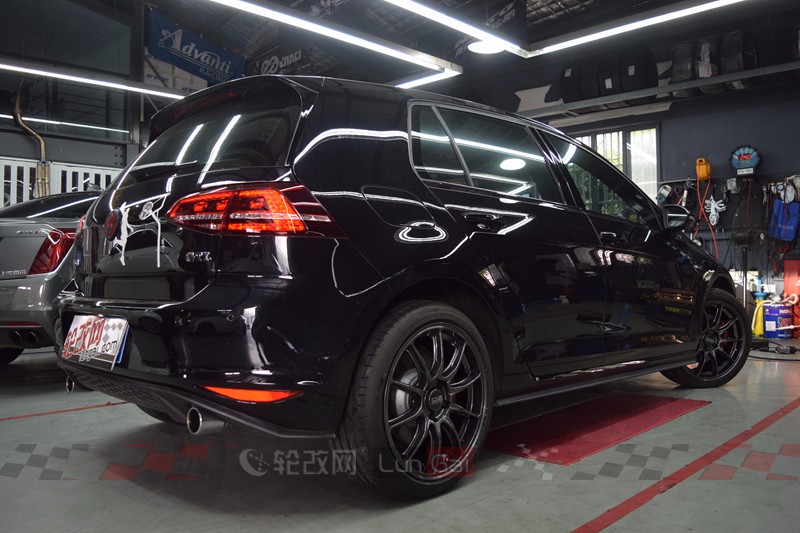 神车改装,高尔夫7.5代升级17寸gti轮毂