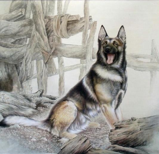 徐鲁白国画写意花鸟画作品,国画工笔花鸟画作品点评