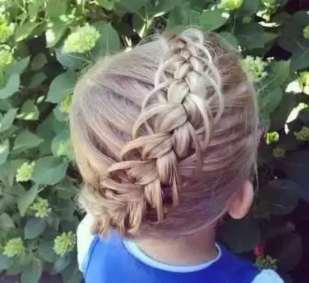 宝妈儿童编发之个性马尾辫编法,超级简单的儿童编发