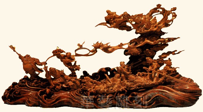 金漆木雕大神龛主要雕刻技法,木雕石头纹的雕刻技法