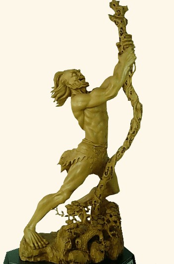 金漆木雕大神龛主要雕刻技法,木雕石头纹的雕刻技法