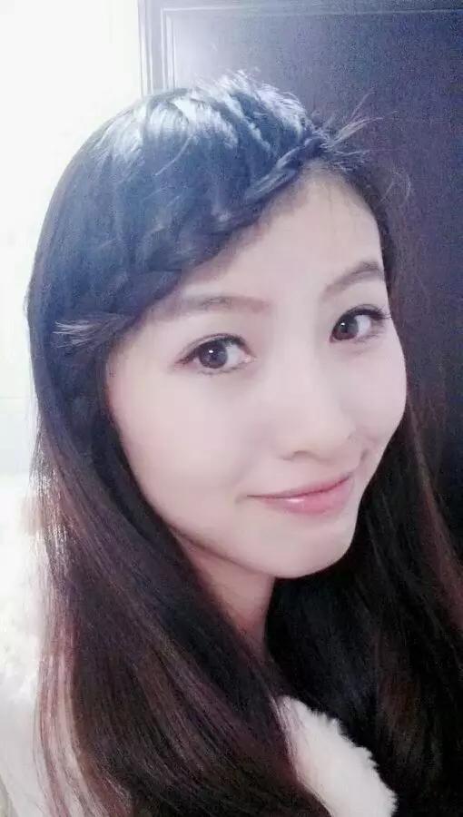 长发带刘海编发教程简单大气,淑女发型有刘海编发